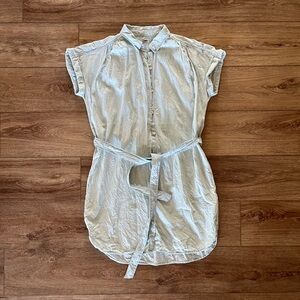 Faherty Breeze Belted Chambray Dress